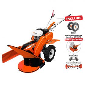 Utilaj multifunctional RURIS 6500CRT + roti cauciuc 4.00-8+sistem de cosit 6500CRT 7 CP