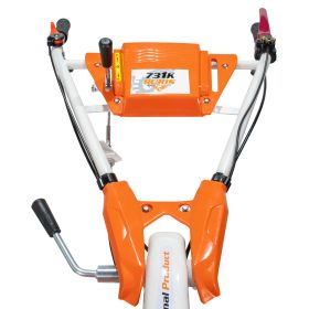 Motosapatoare RURIS 731K + roti cauciuc 5.00-8+rarita ajustabila+roti metalice 350 fara manicot  8.5 CP