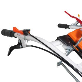 Motosapatoare  RURIS 918ACC + roti cauciuc 6.00-12+rarita+plug reversibil rev2+roti metalice 500 18 CP