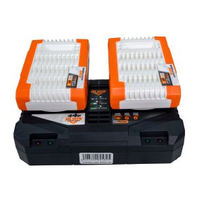Kit 2 acumulatori + incarcator dublu RURIS Alfa UP 4444e 20 V