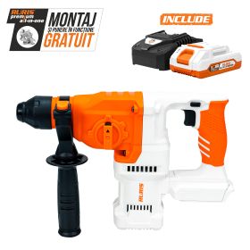 Ciocan rotopercutor pe acumulator RURIS RMX 2813 POWER ALFA UP {contine acumulator 4Ah+incarcator}