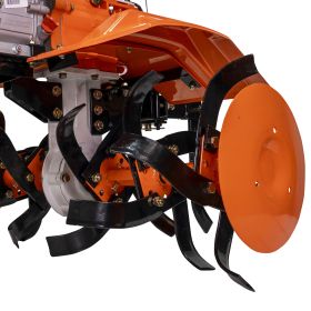 Motosapatoare RURIS 732ACC + roti cauciuc 5.00-8+rarita+plug+adaptor+dispozitiv scos cartofi+roti metalice 400 fara manicot+cultivator 8.5 CP