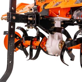 Motosapatoare  RURIS 918ACC + roti cauciuc 6.00-12+rarita+plug reversibil rev2+roti metalice 500 18 CP