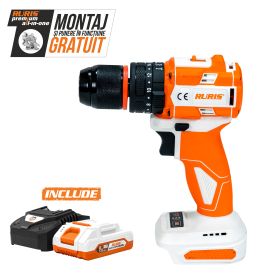 Masina de gaurit/insurubat cu percutie pe acumulator RURIS  RMX 1360 power alfa up {contine acumulator+incarcator}