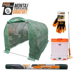 Pachet Fermierul Gospodar,- Pulverizator electric RURIS RSE 1900s + Solariu RURIS 400 + Plasa de umbrire RURIS 80020 + manusi de protectie RURIS Universal, size L