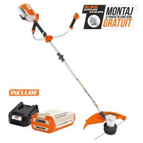 Motocoasa pe acumlator RURIS VoltX  4264 E {contine  acumulator ruris alfa up 6400e+ incarcator 64e}